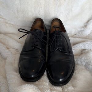 Bruno Magli Black Leather Oxfords